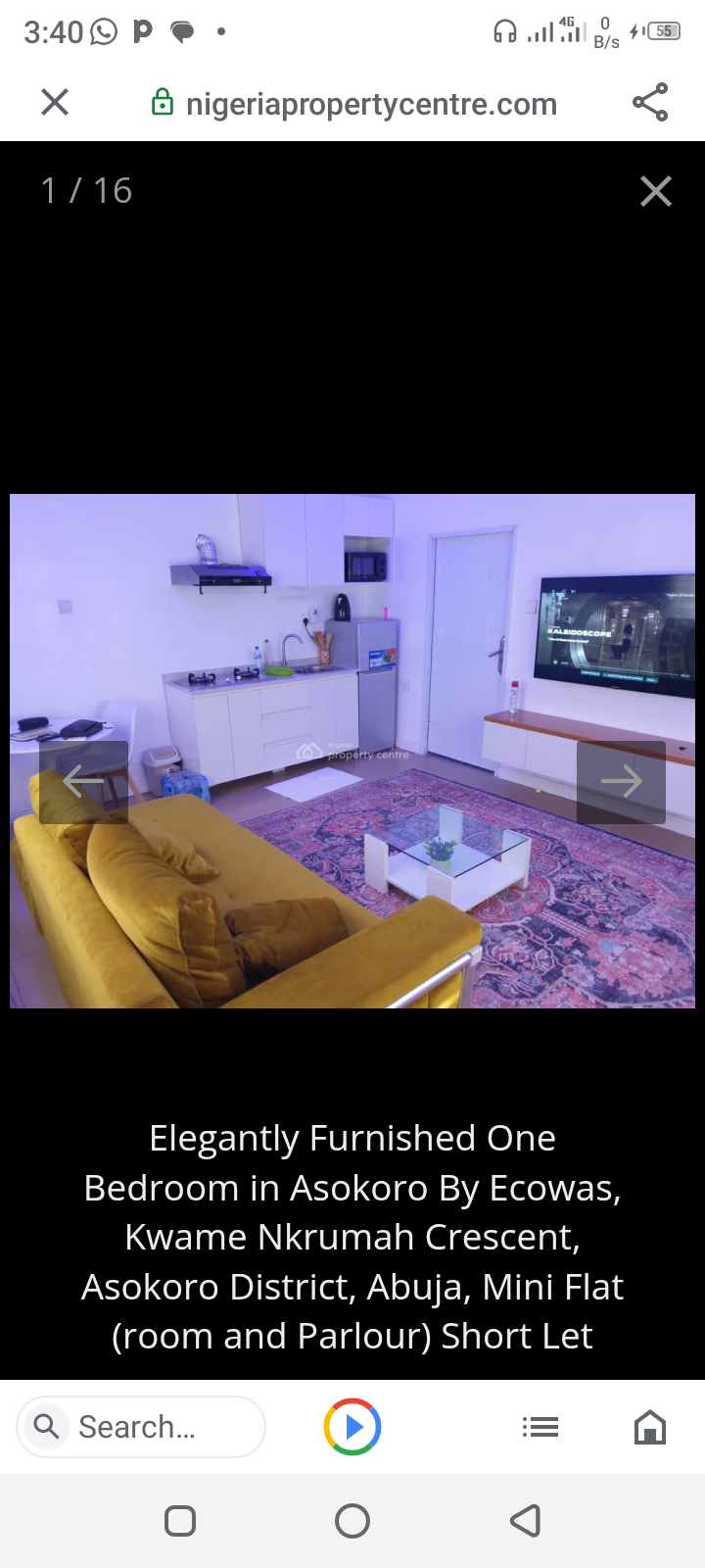 Elegant one bedroom Apartment in Asokoro